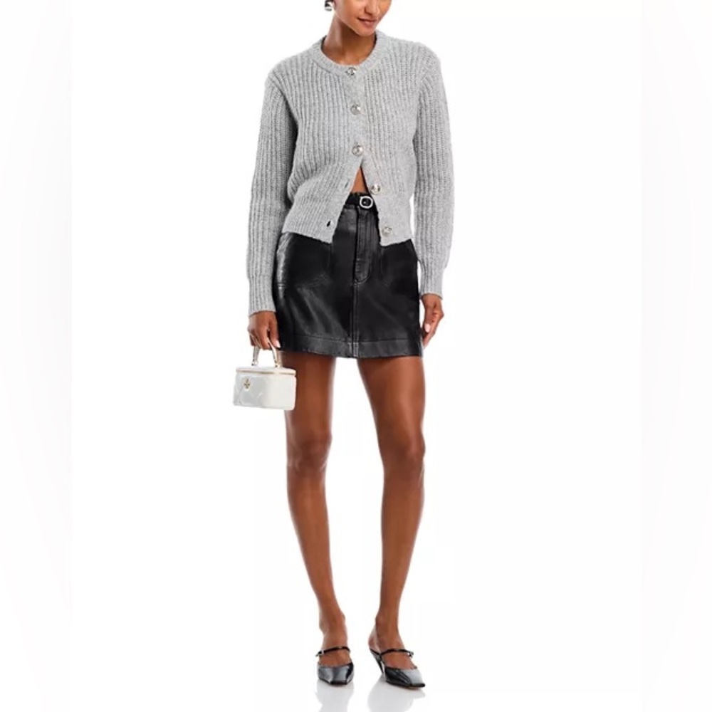 Aqua Light Gray Women's Cardigan - Picture 2 of 10